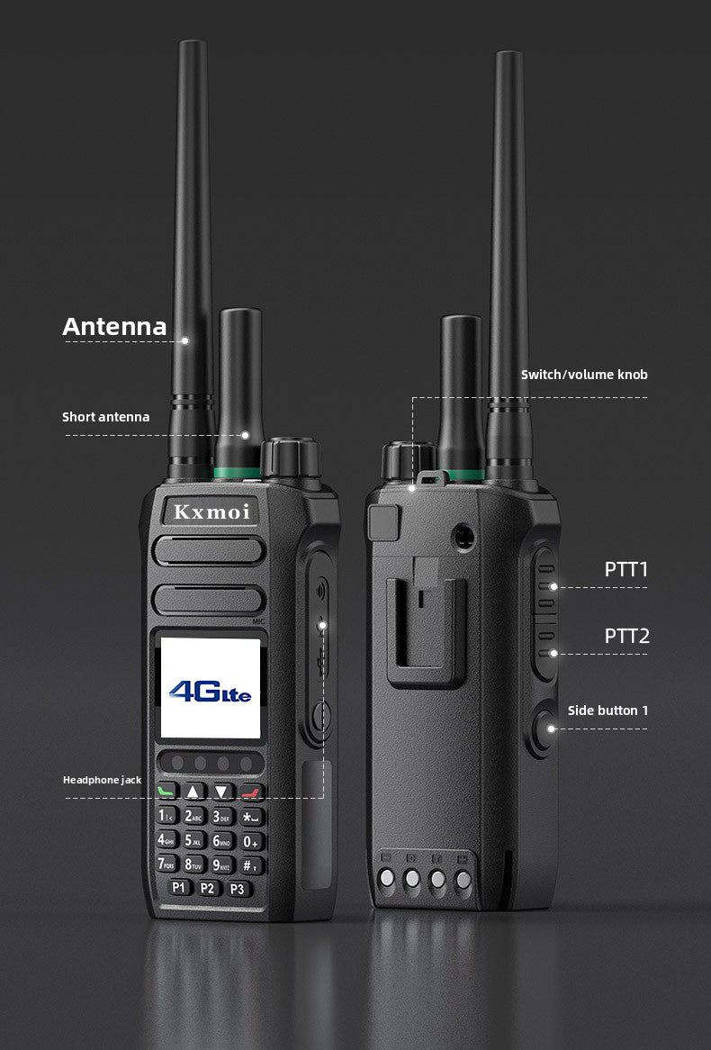 Kxmoi K8 Dual Mode Walkie Talkie POC PTT Two Way Radio For Nationwide Activities