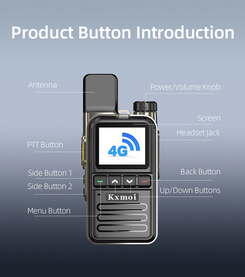 Kxmoi KX-998 Walkie Talkie Nationwide Long Range Two Way Radio For Outdoor Activities