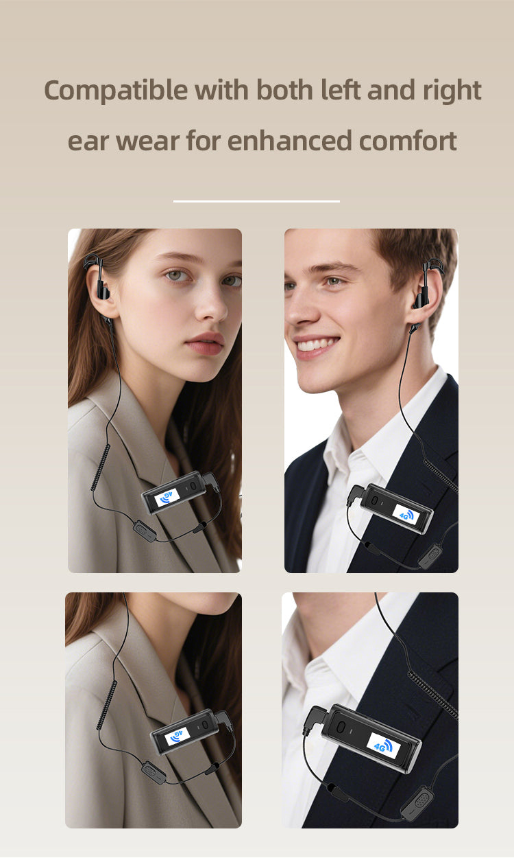 Kxmoi KX-06 Mini Walkie Talkie Nationwide Two Way Radio Earphone Style For Hotels Meetings Events