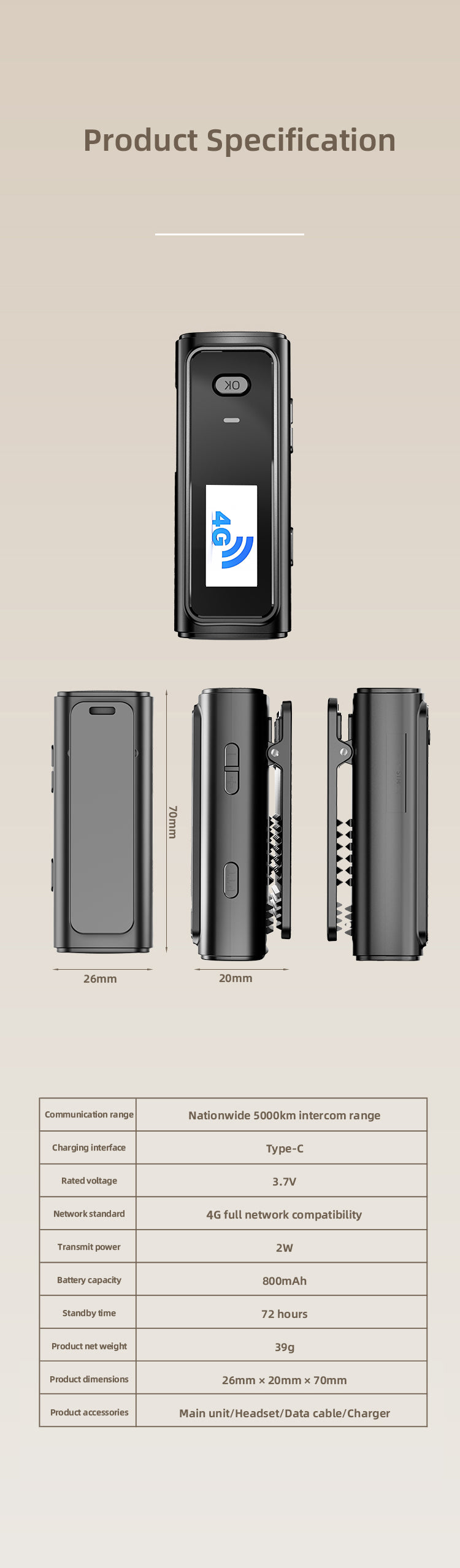 Kxmoi KX-06 Mini Walkie Talkie Nationwide Two Way Radio Earphone Style For Hotels Meetings Events