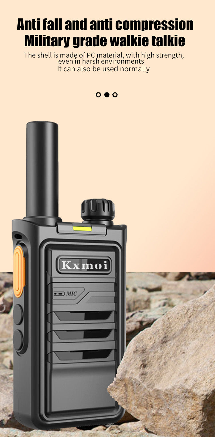 Kxmoi T2 Walkie Talkie PTT Two Way Radio For Outdoor Offroad Hiking Activities