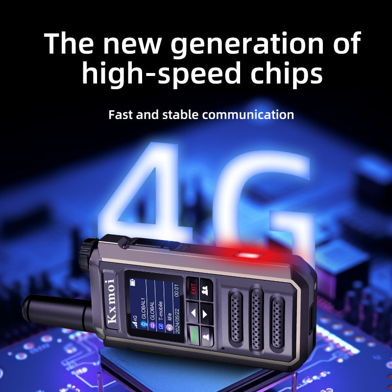 Kxmoi H18 Poc Walkie Talkie Two Tone Flash Light Two Way Radio Light Weight With New Generation Chip