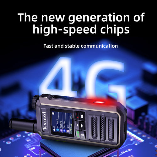 Kxmoi H18 Poc Walkie Talkie Two Tone Flash Light Two Way Radio Light Weight With New Generation Chip