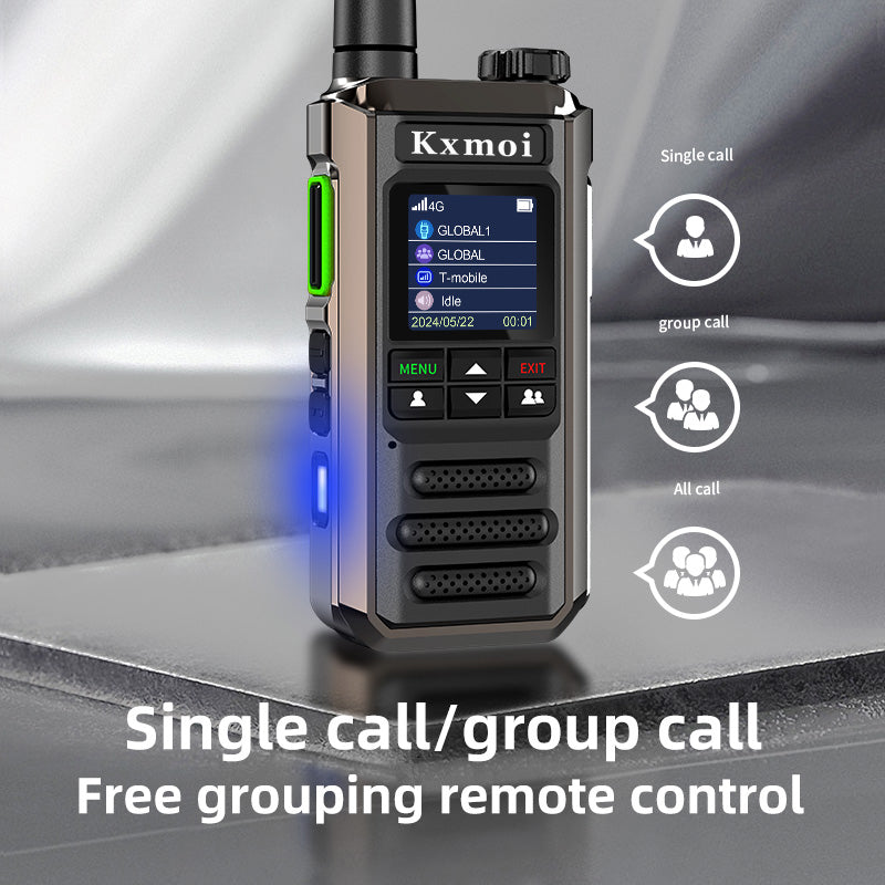 Kxmoi H18 Poc Walkie Talkie Two Tone Flash Light Two Way Radio Light Weight With New Generation Chip