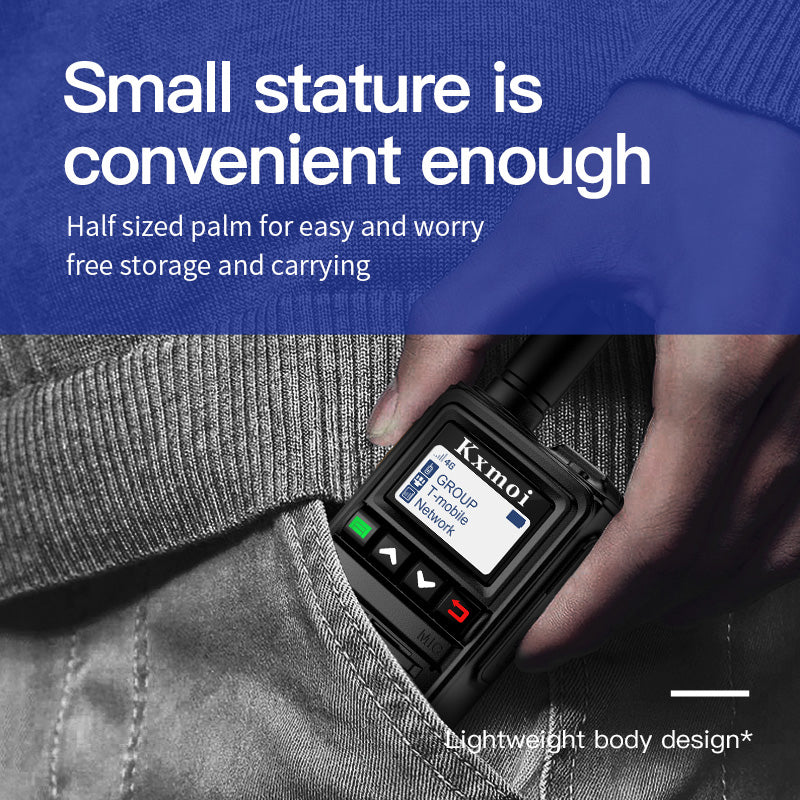 Kxmoi kx-116 Portable Walkie Talkie Poc Two Way Radio Support Nationwide Range High Speed Chip