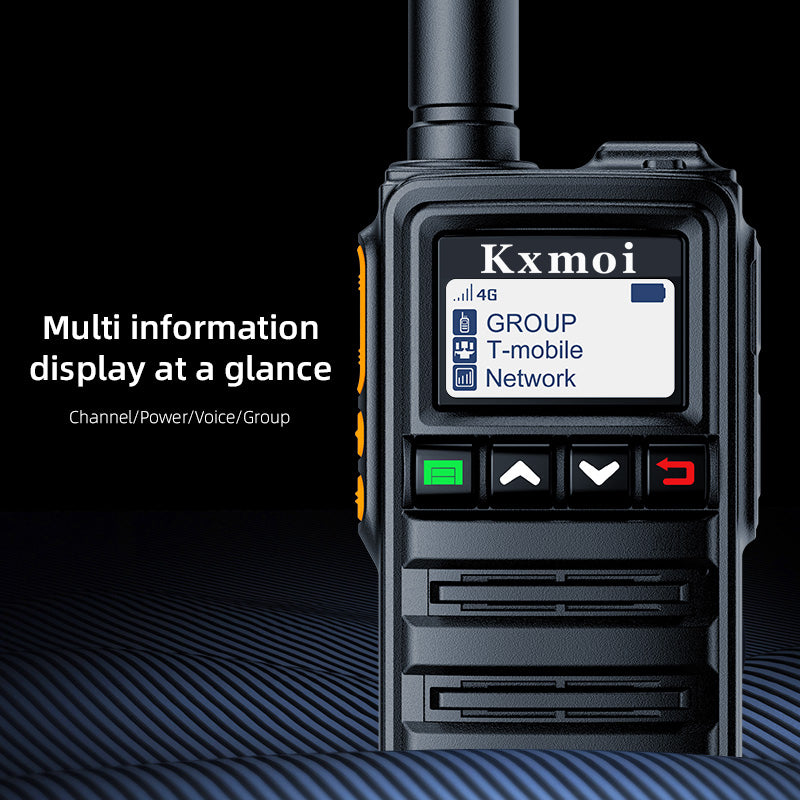 Kxmoi kx-116 Portable Walkie Talkie Poc Two Way Radio Support Nationwide Range High Speed Chip