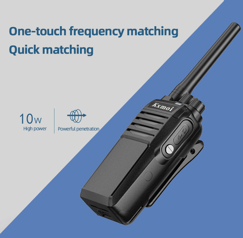 Kxmoi KX-868 Walkie Talkie Durable Two Way Radio Dustproof for Emergency Public Security