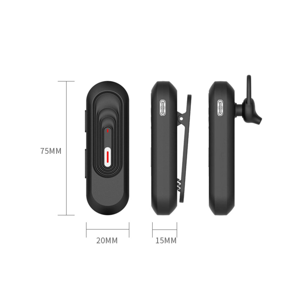 Kxmoi KX-01 Mini Walkie Talkie Earphone Type For Plaza Shopping Mall Hotel Restuarants