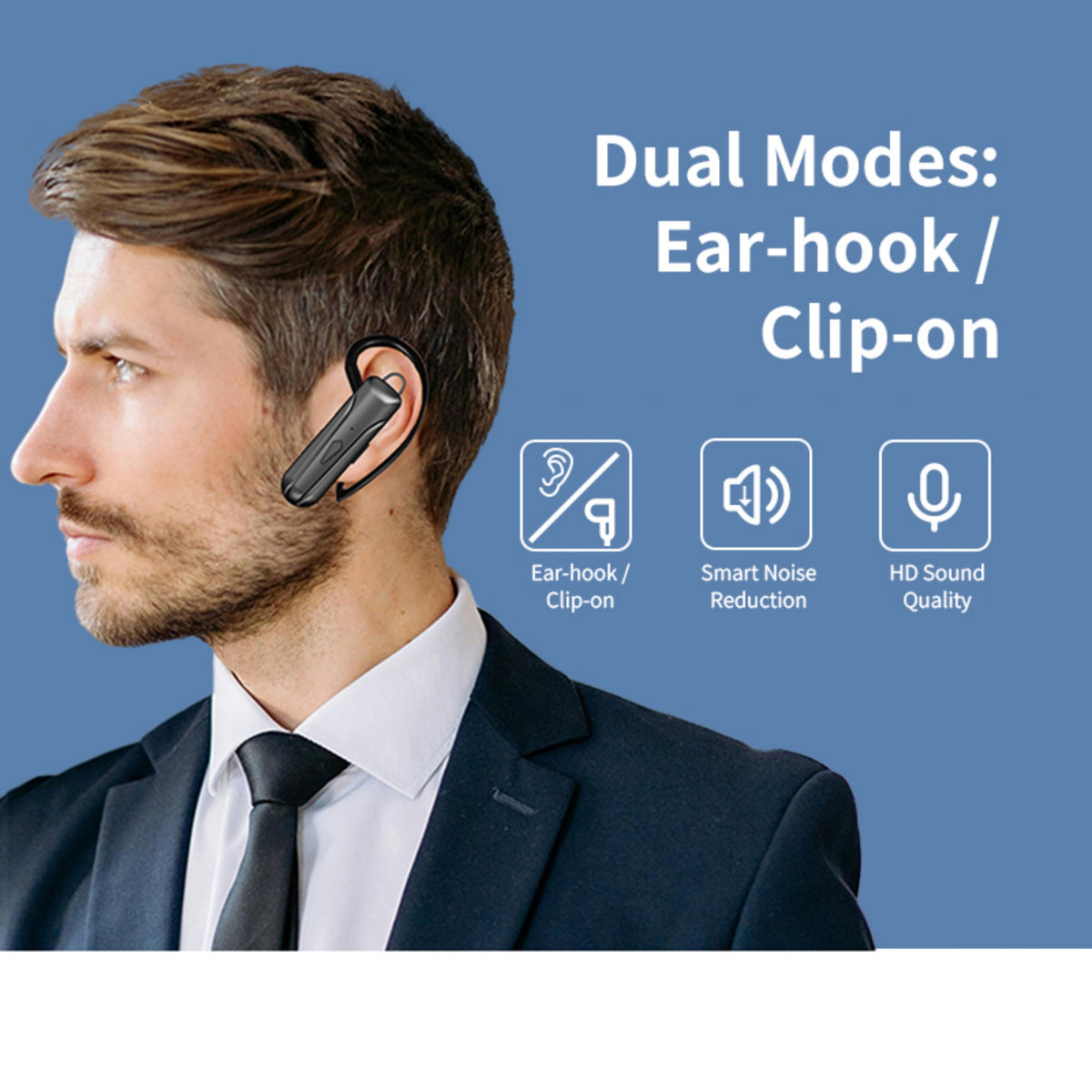 Kxmoi KX-05 Small Size Walkie Talkie Earphone Shape For Security Guard